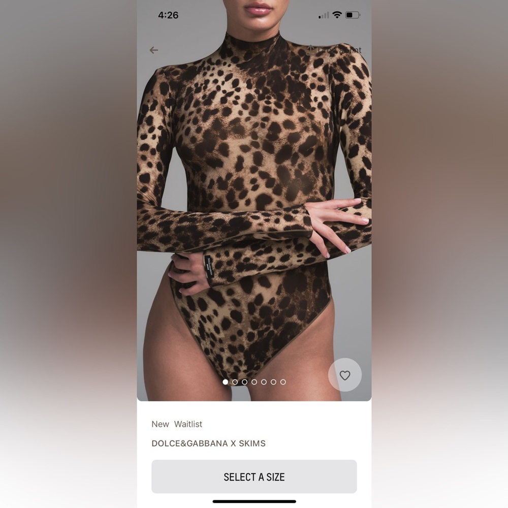 Dolce & Gabbana x Skims Bodysuit